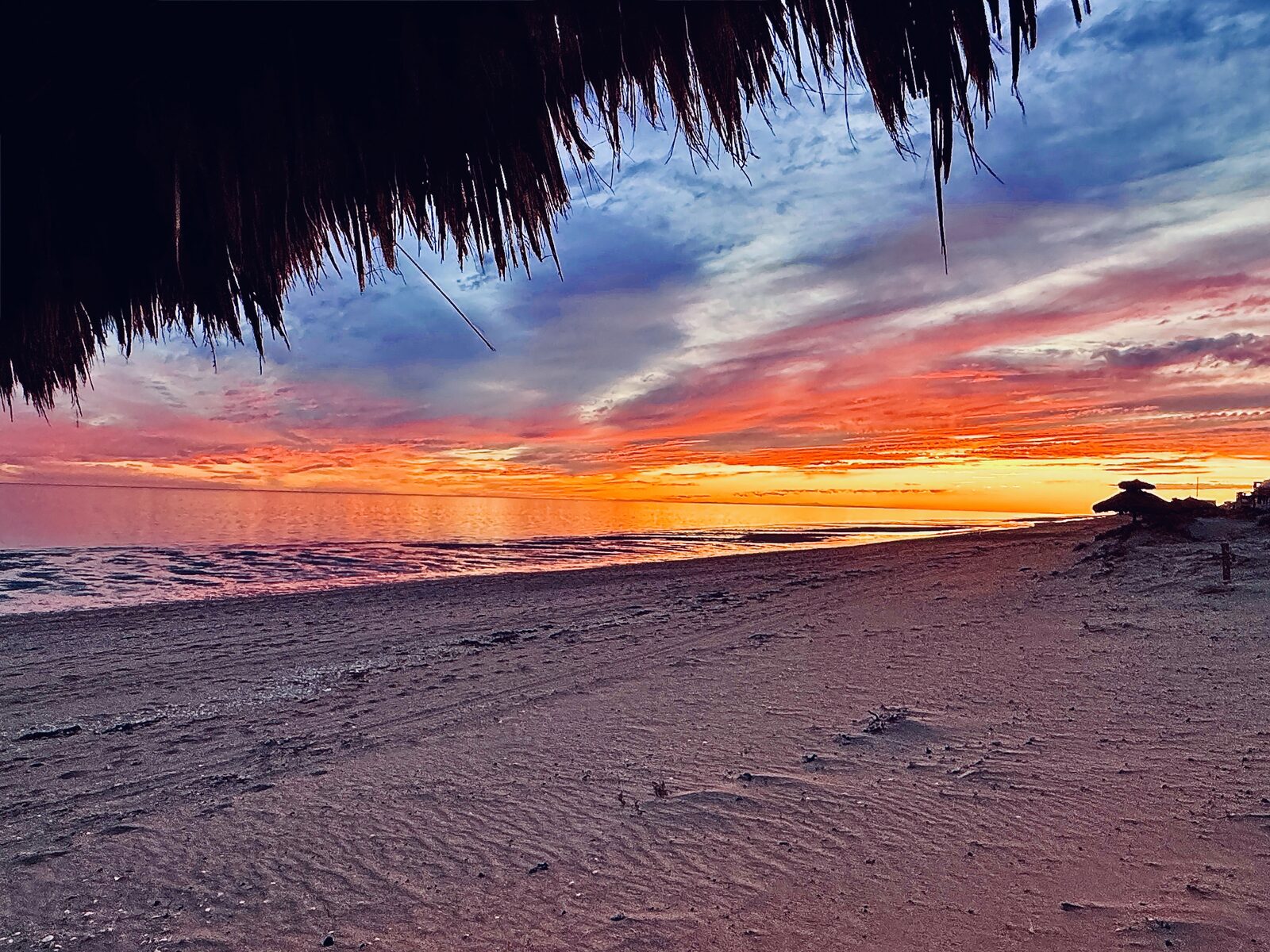Sunset over Playa Encanto