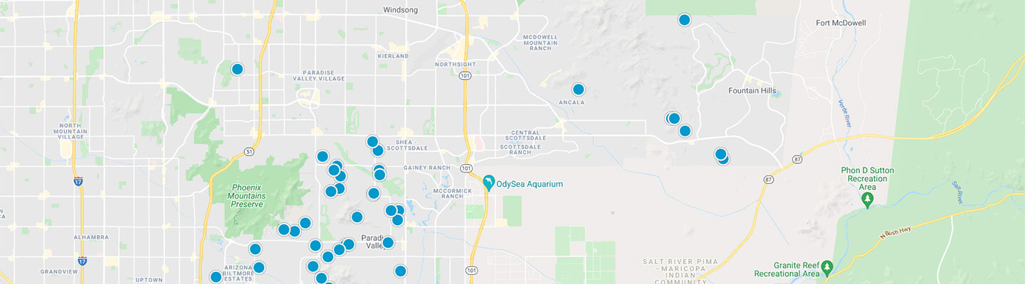 Interactive Map Search
