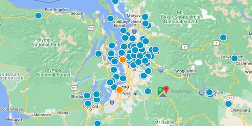Pudget Sound Region Real Estate Map Search