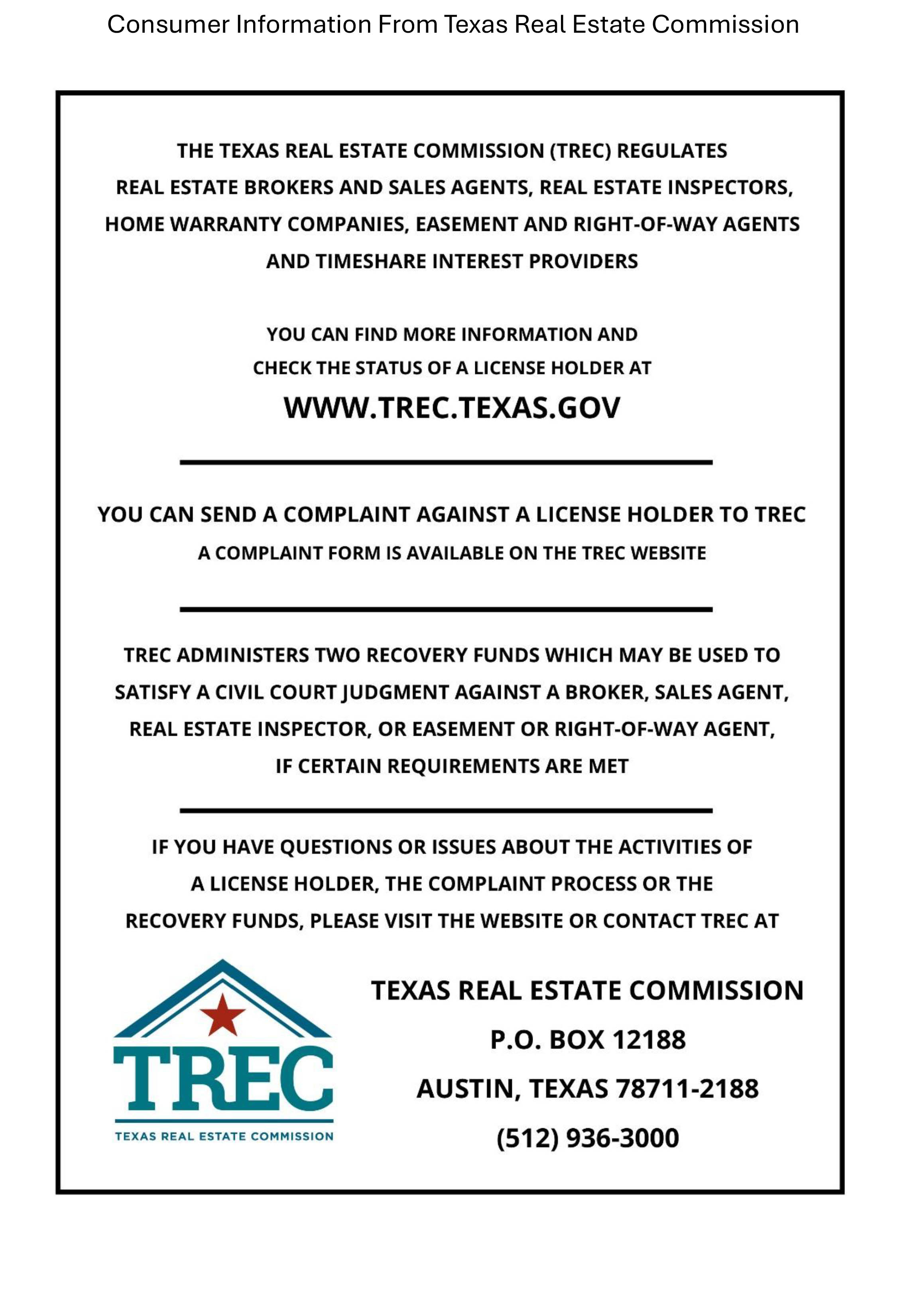 Consumer information