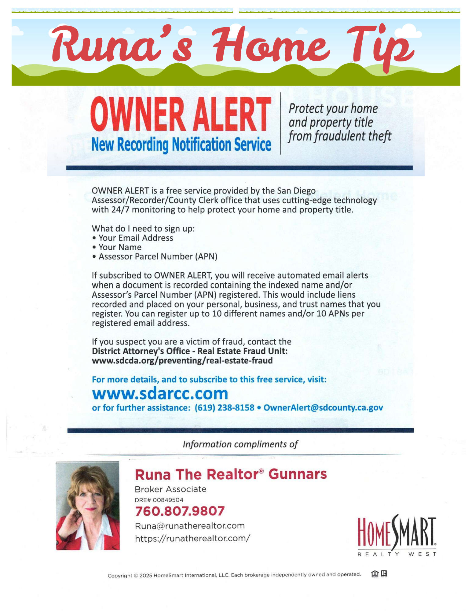 OWNER ALERT