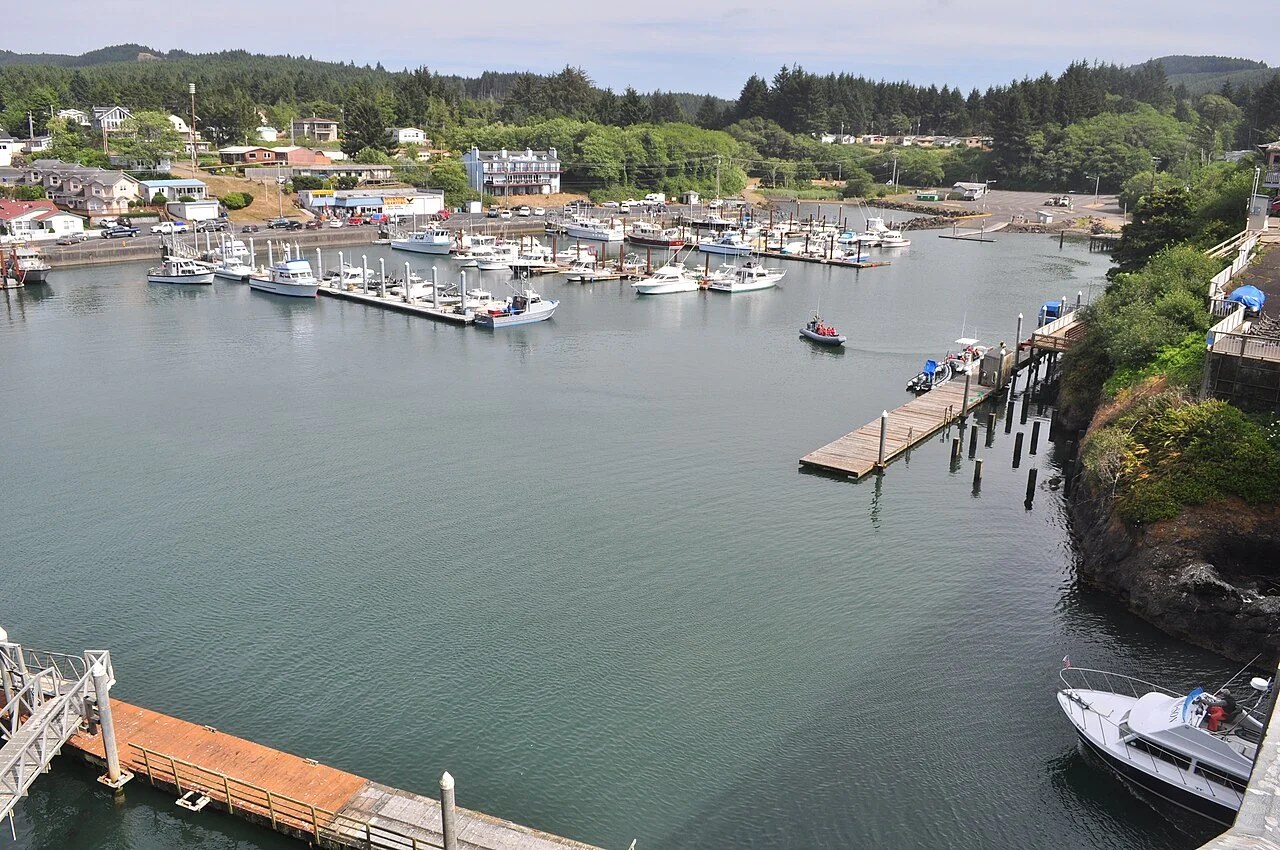 Depoe Bay harbor on the Oregon Coast