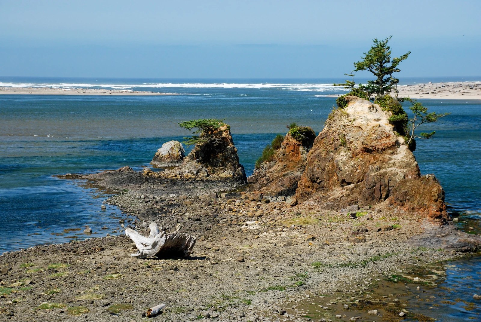 Siletz Bay at the south end of Lincoln City