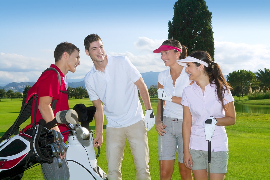 Play golf near Wortham Oaks homes.