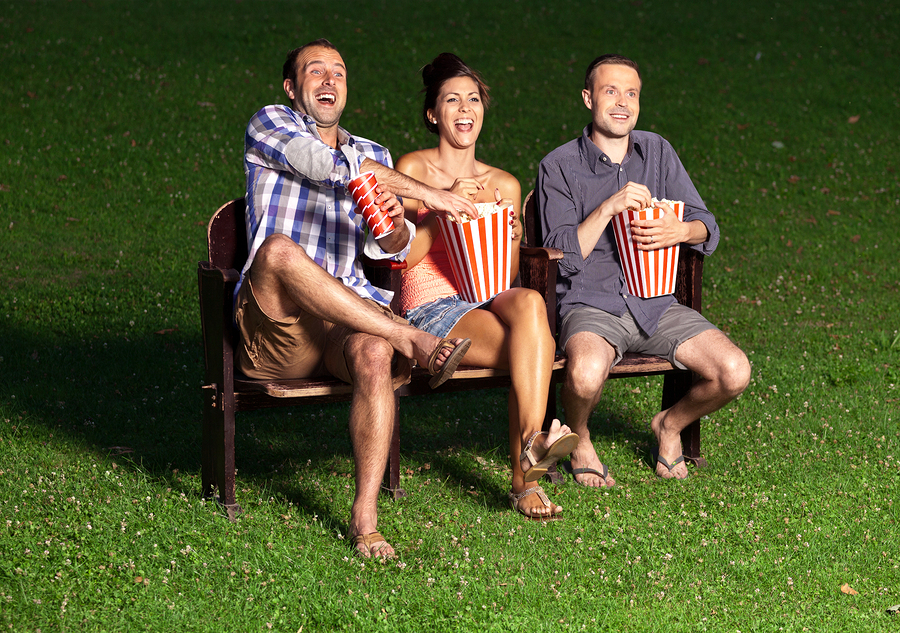 Enjoy movies in the park near Helotes homes.