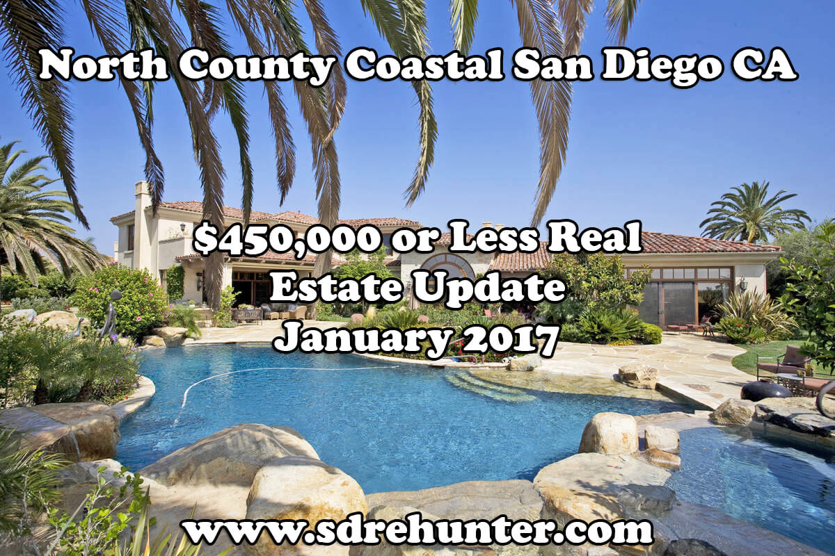 North County Coastal San Diego CA 450,000 or Less Real Estate Update