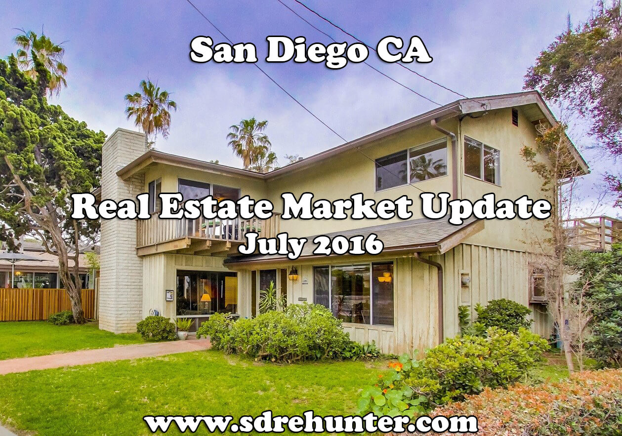 San Diego CA Real Estate Market Update July 2016