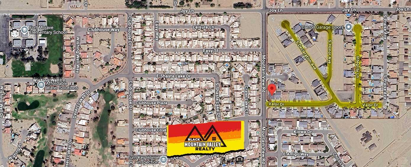 Image: Google Satellite View of Patriot Estates, Fort Mohave, Arizona