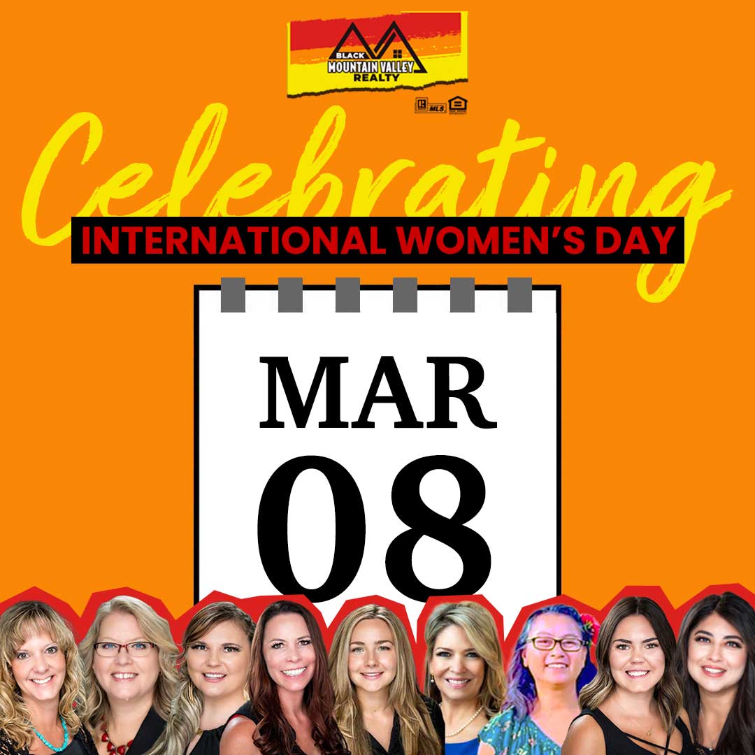Image: Celebrating the Women of Black Mountain Valley Realty on International Women's Day (March 8, 2024)