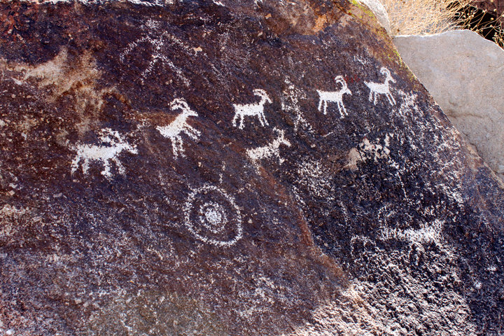 IMAGE: Petroglyphs at Grapevine Canyon