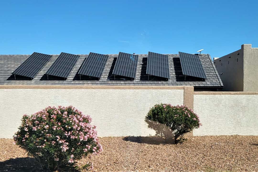 PIC - SOLAR PANELS: How does your home deal with winter's inclement weather? If you have any energy efficient features of your home, market them in your online listing.