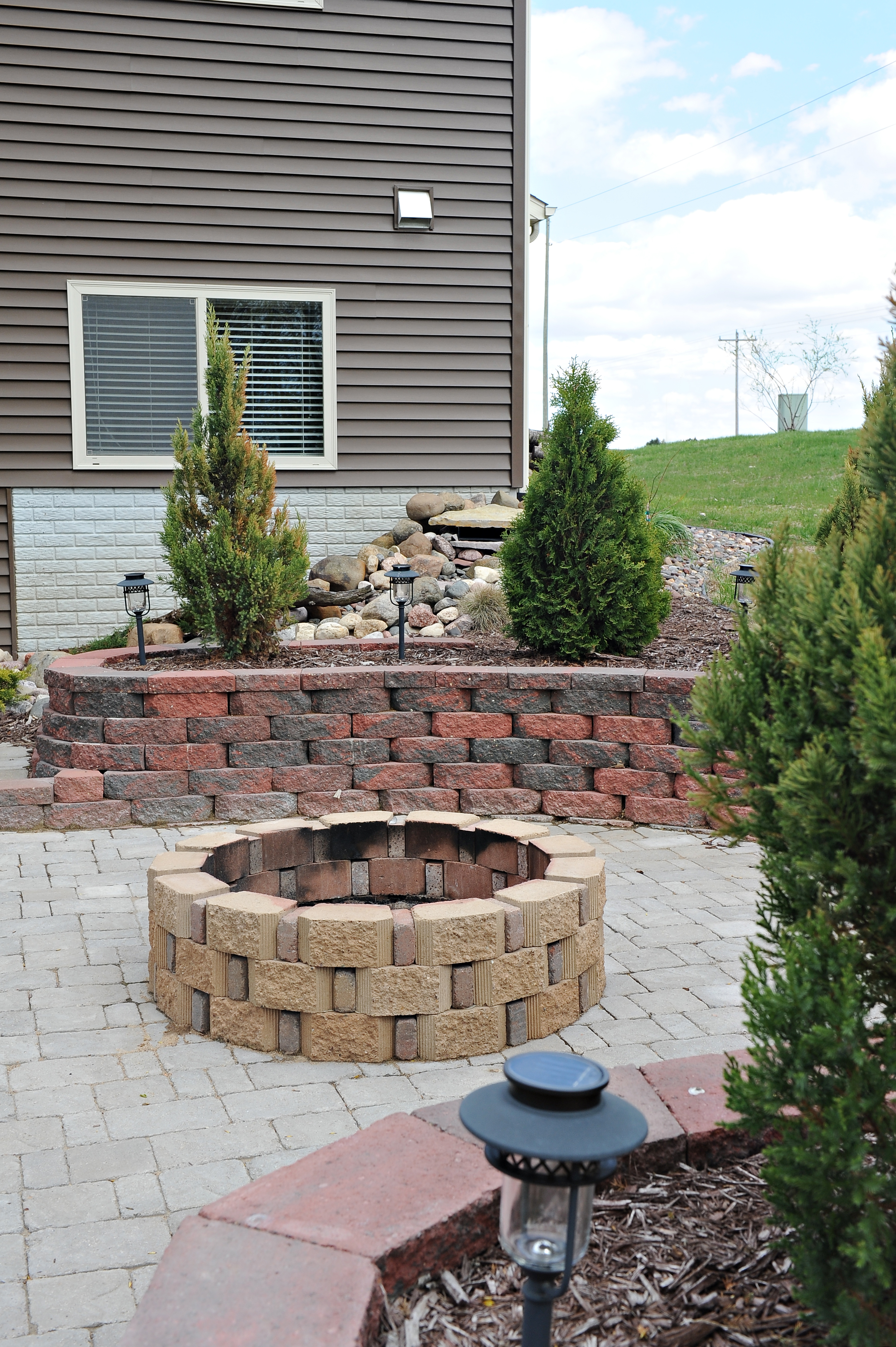 Fire Pit and Water Feature