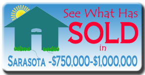 Browse Sarasota Luxury Home Sales up to three years back in the $750,000 to $1,000,000 price range