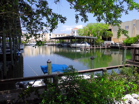 View of all the Covered Slips at Osprey Harbor Village