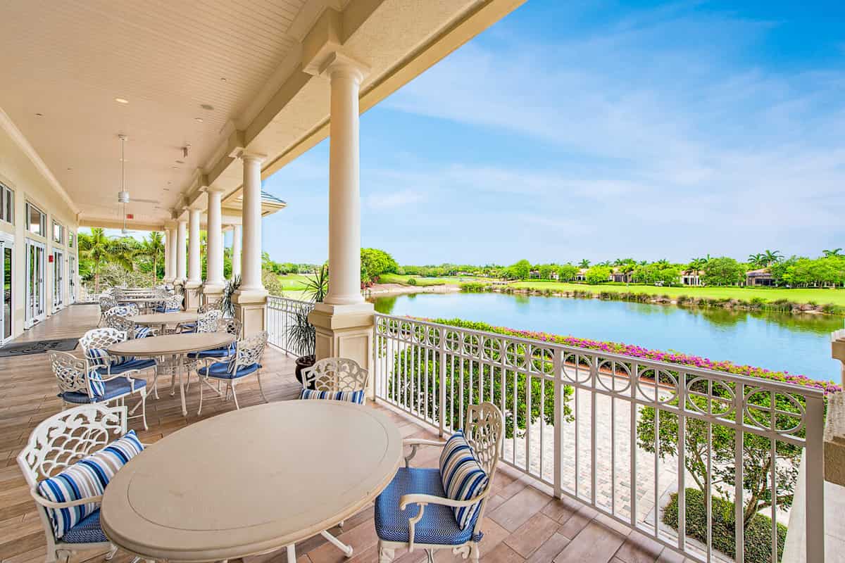Living In Grey Oaks, Naples - Waterside Cabana