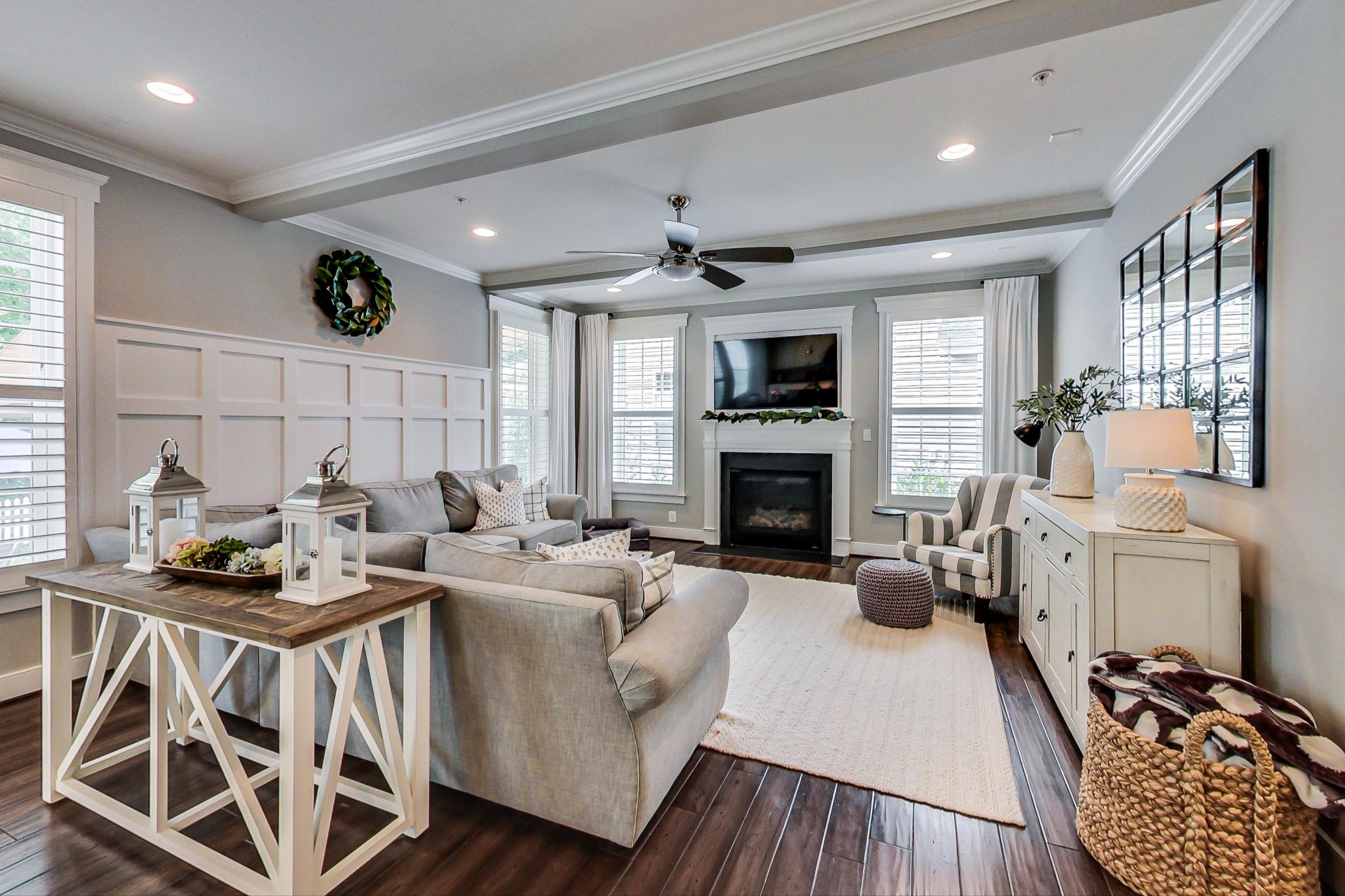 Staged interior room prepared for a real estate listing