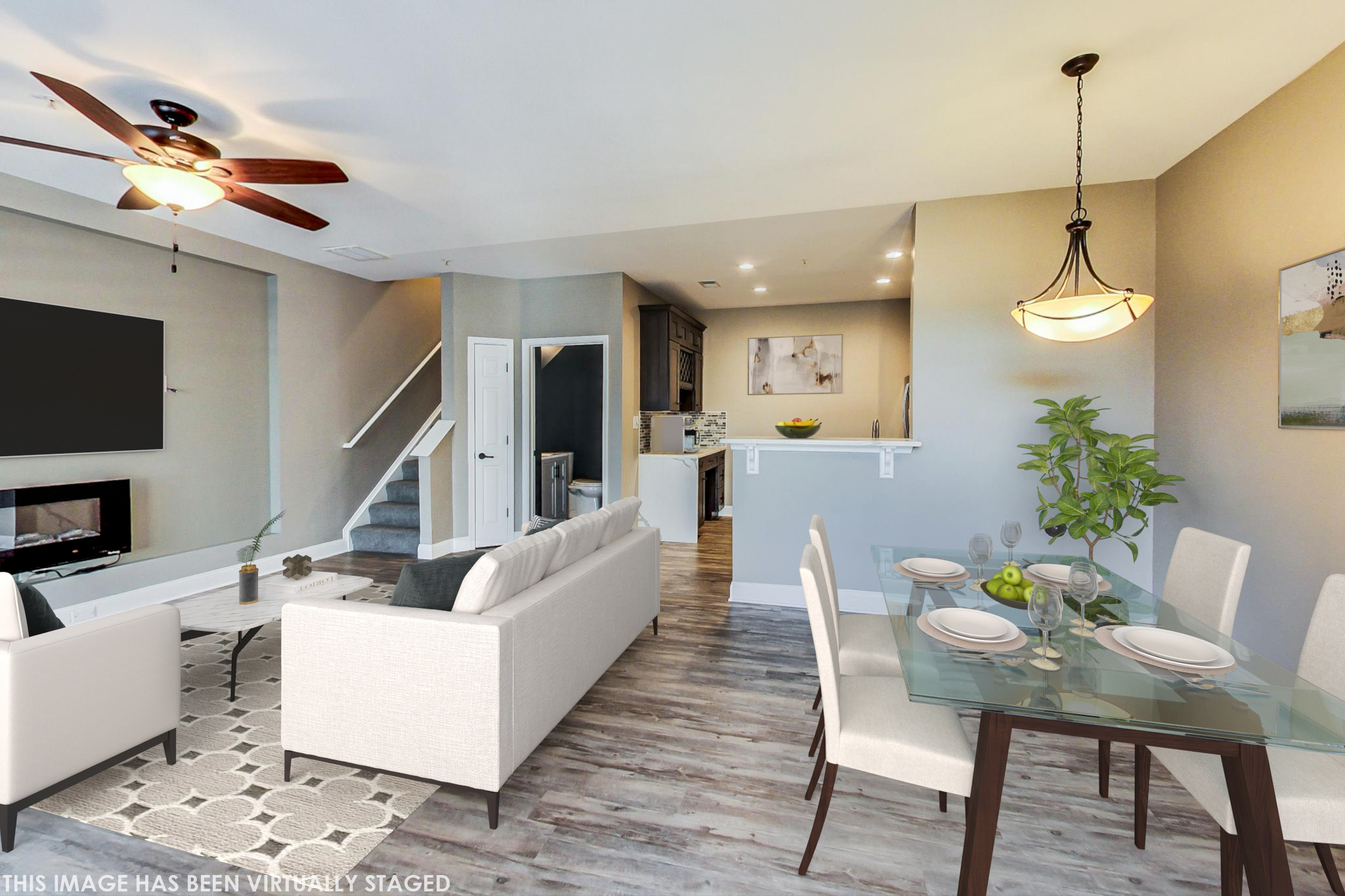 Same room after virtual staging