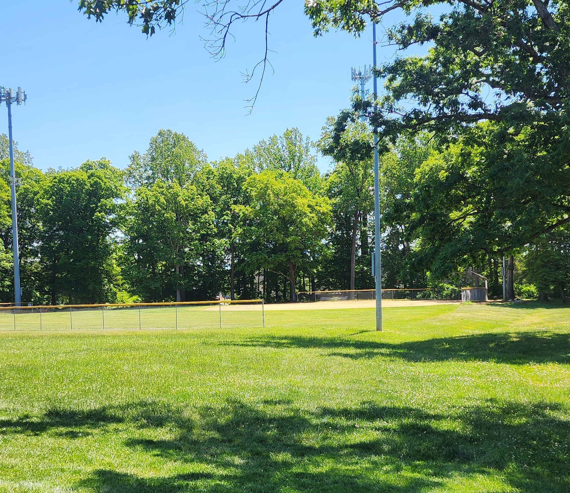 Baseball field at Foxhill Park near Belair at Bowie Maryland