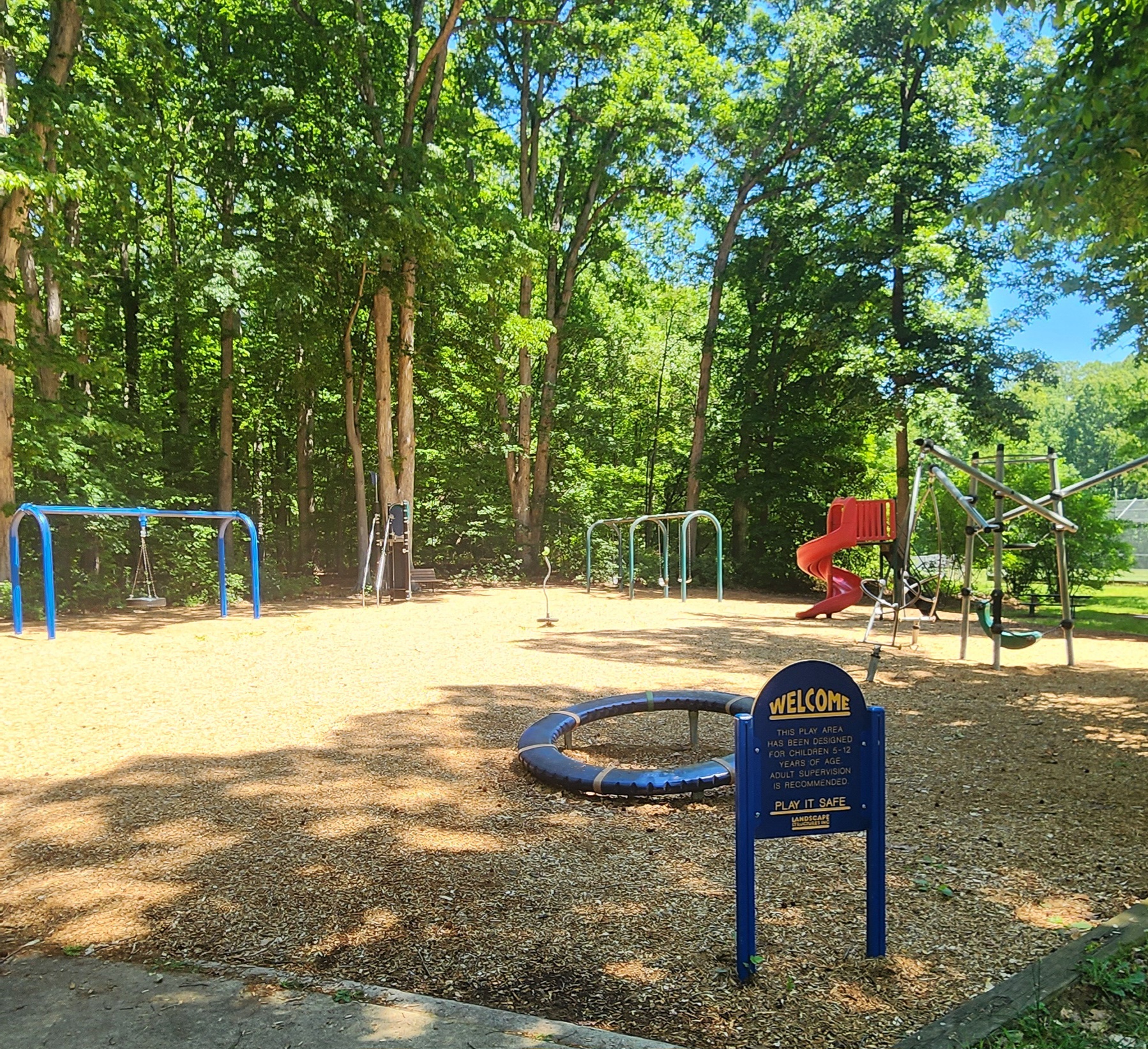 Playground equipment at Foxhill Park in Bowie Maryland photographed for Scott Smolen local community content