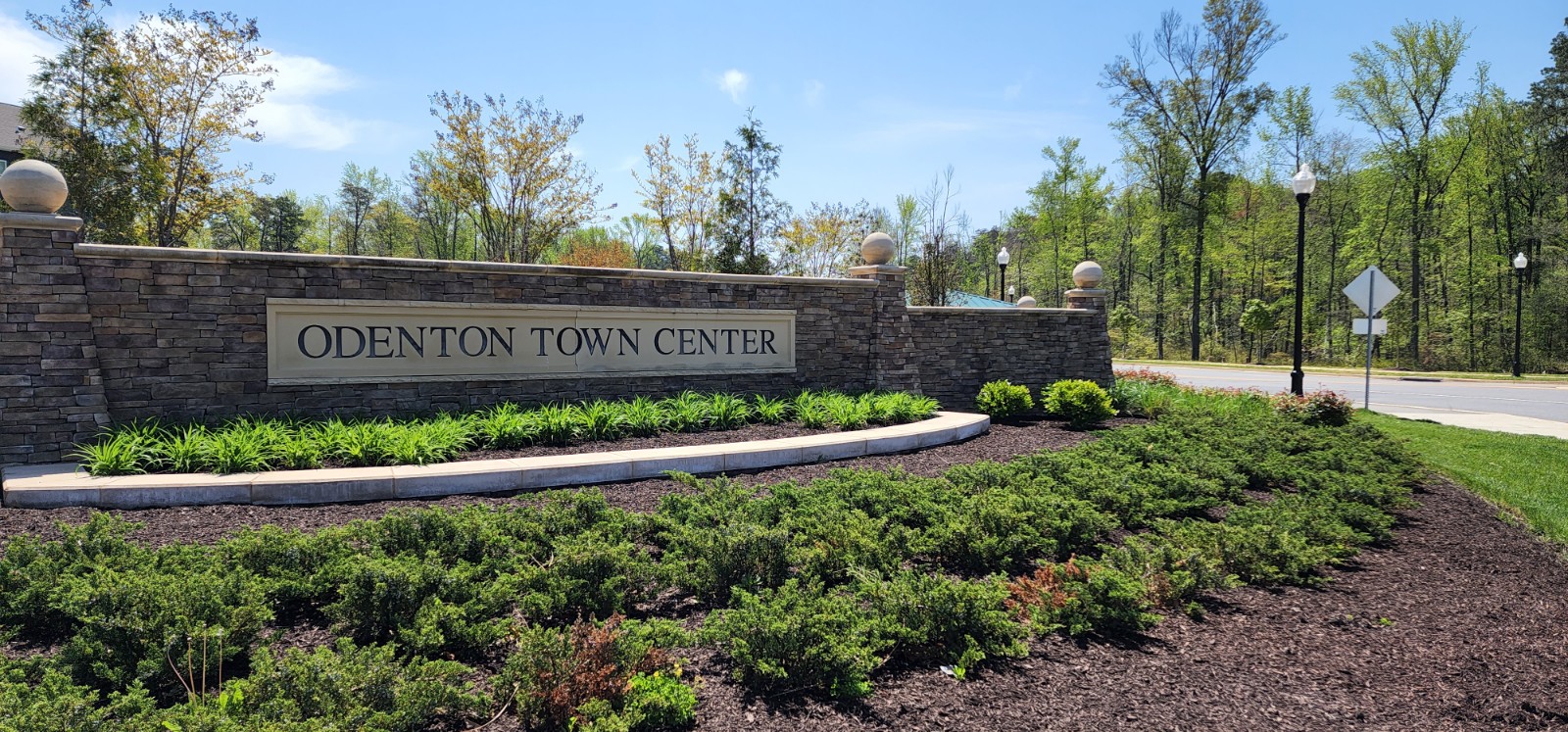 Odenton Town Center community entrance in Odenton Maryland