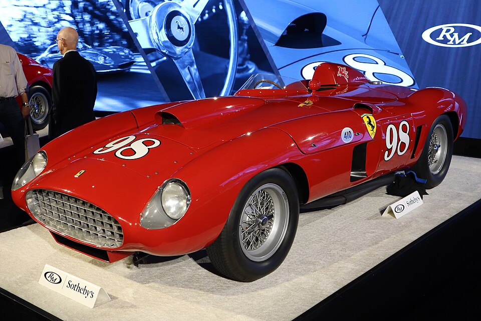Ferrari 410 Sport chassis 0598 CM at RM Sotheby's Monterey in 2022. The car sold for $22.005 million. Photo: Prova MO / Wikimedia Commons, CC BY-SA 4.0.