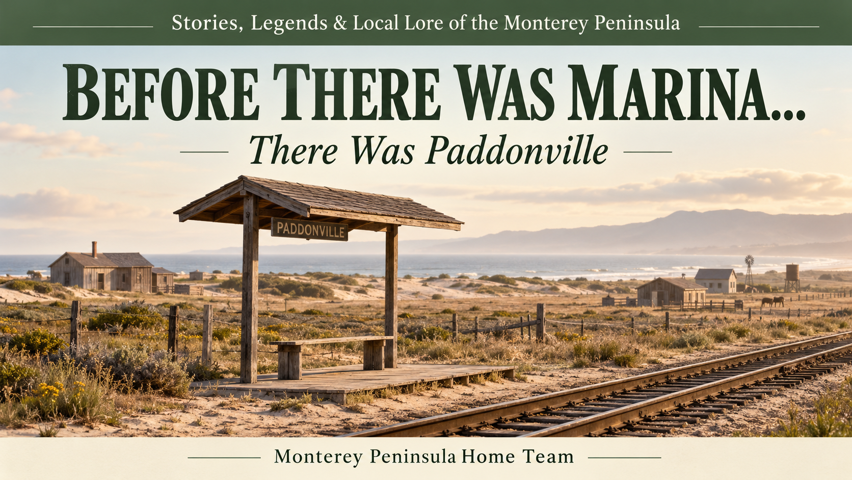 AI-generated historical recreation of the early Paddonville settlement and Marina railroad flag stop