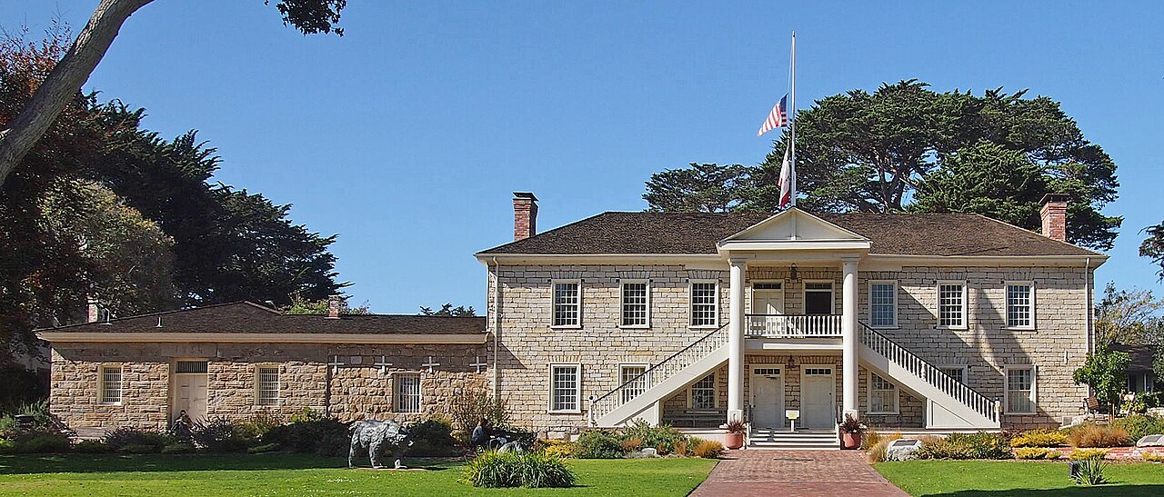 Colton Hall and the old Monterey Jail today