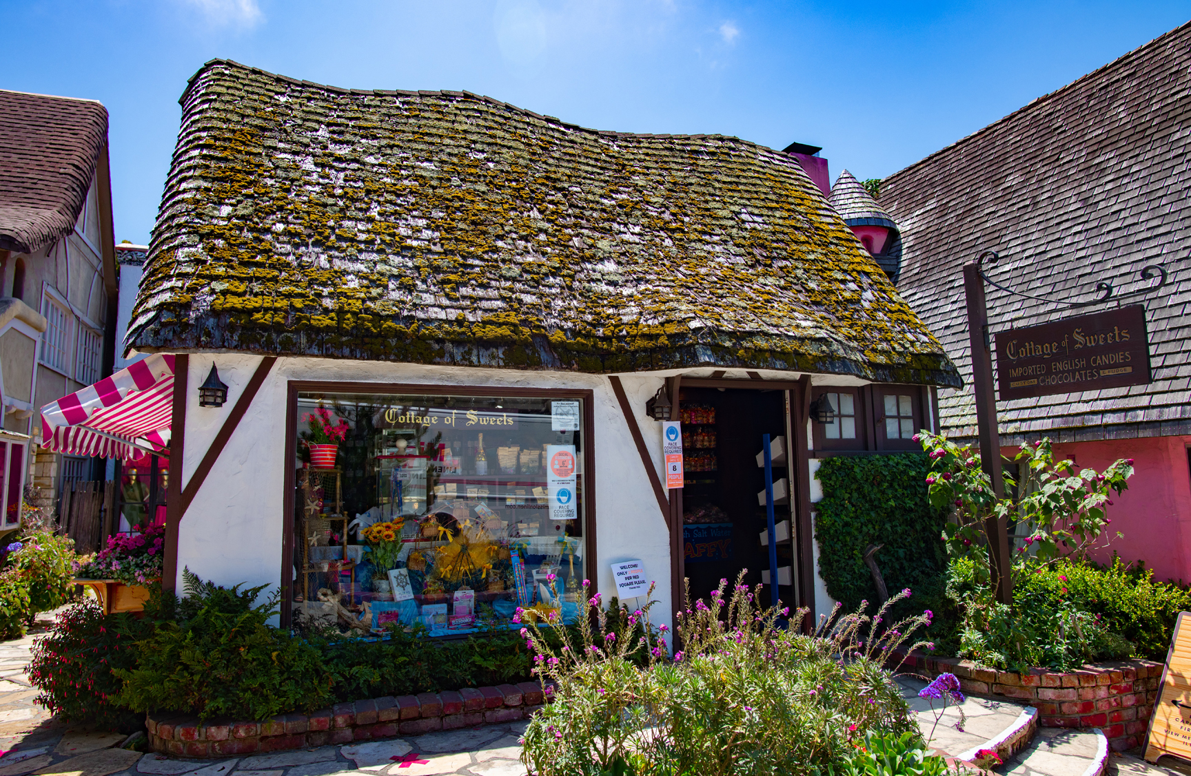 Carmel cottages and shops