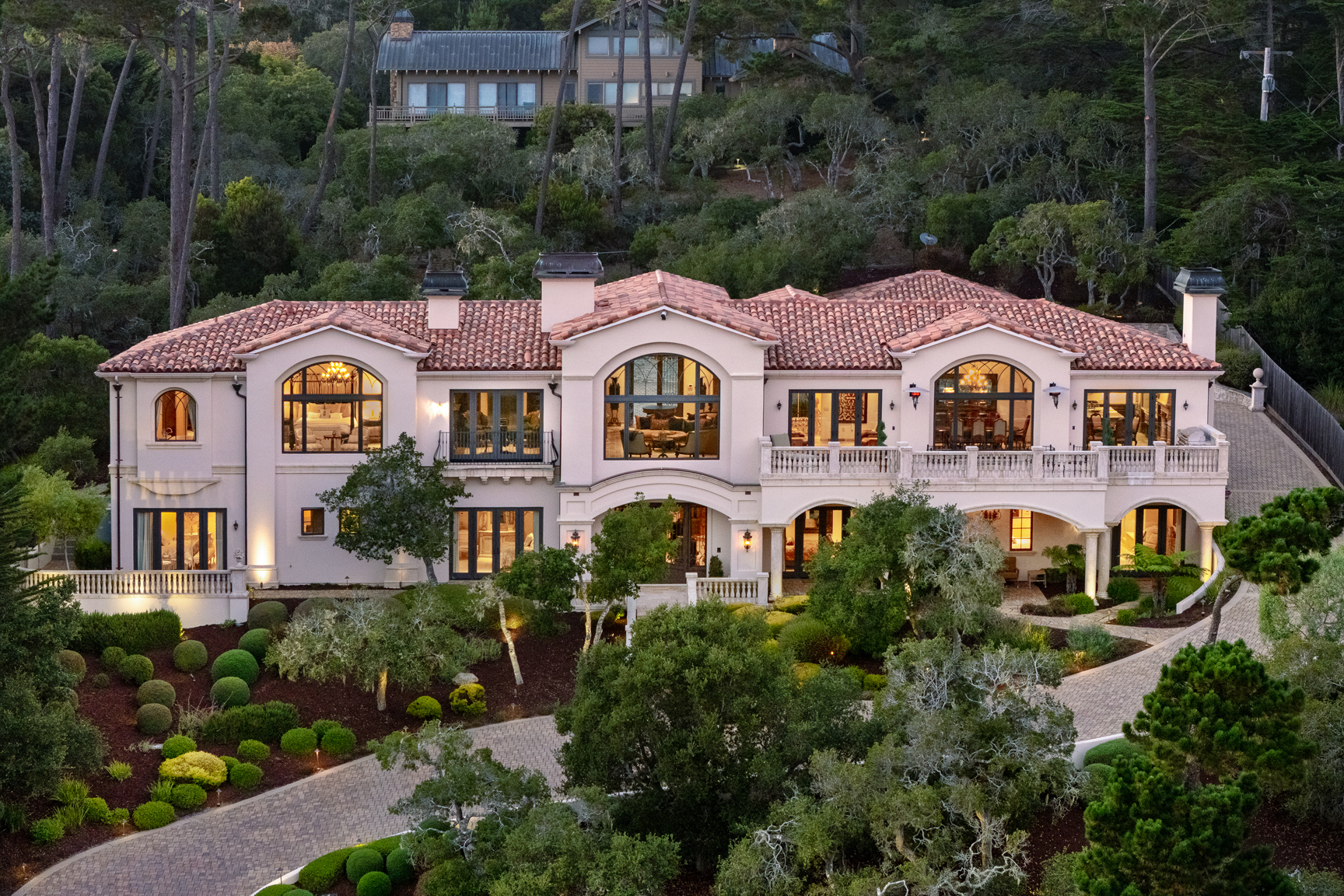 1519 Riata Rd in Pebble Beach Aerial