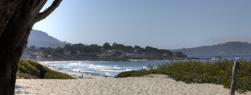 Carmel-by-the-Sea's white sandy beach