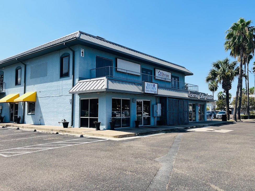 Two-story commercial building at The Courtyard Plaza, 5401 N 10th Street in McAllen, Texas