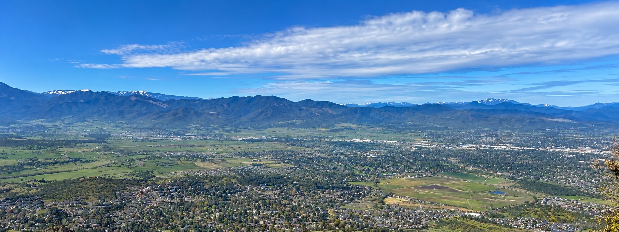 Scenic view of Medford, Oregon, from Roxy Ann Peak