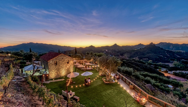 CAMPBELL WELLMAN CIELO FARMS MALIBU VINEYARD EVENT