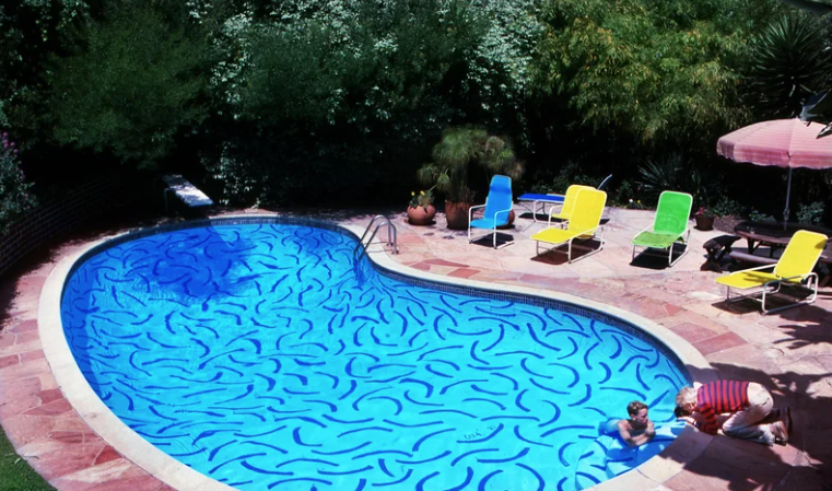CAMPBELL WELLMAN DAVID HOCKNEY COLORFUL HOME LOS ANGELES