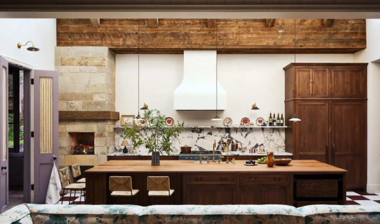 CAMPBELL WELLMAN KENDALL JENNER MOUNTAIN HOME ARCH DIGEST