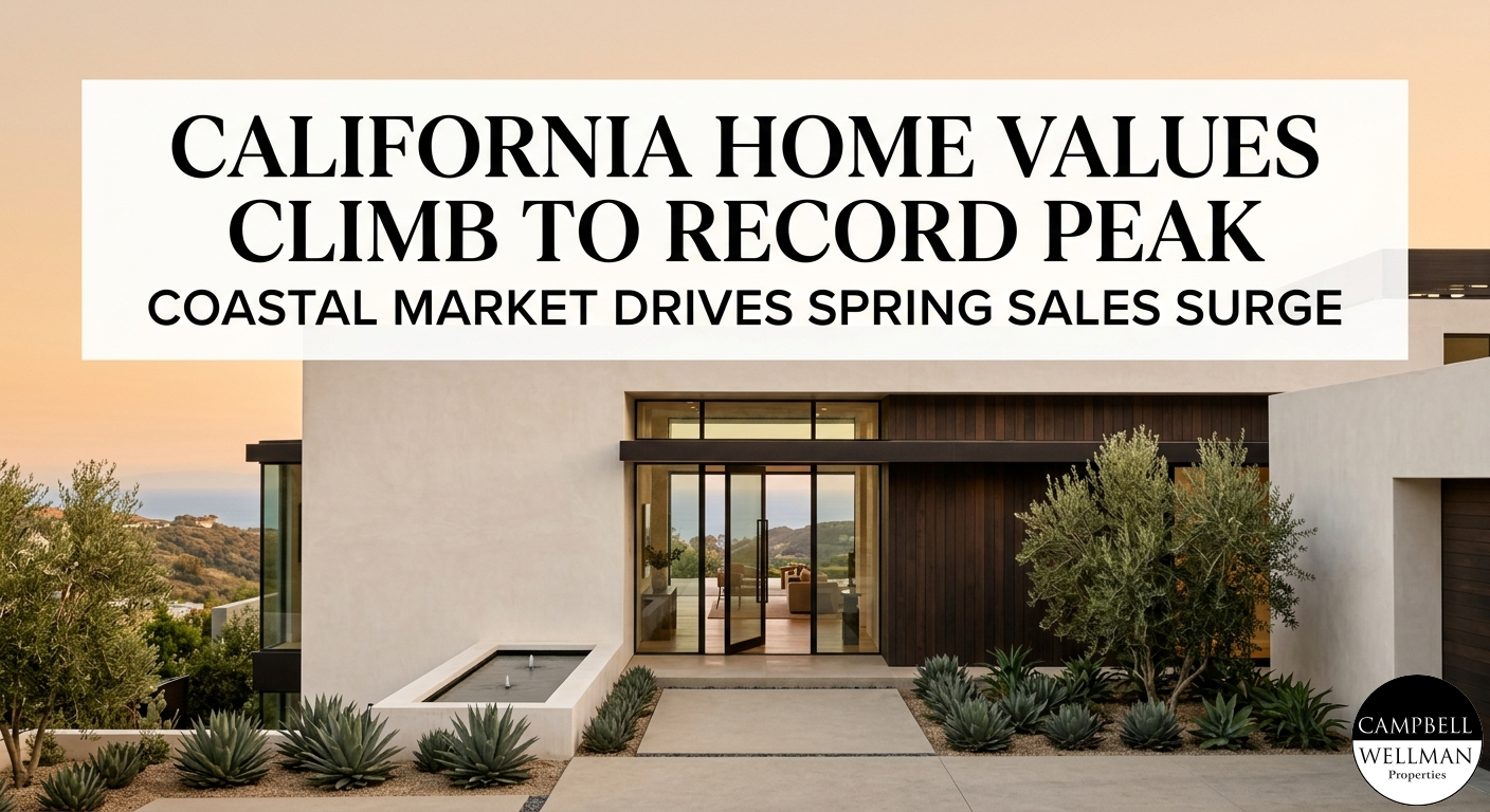 CAMPBELL WELLMAN PROPERTIES CALIFORNIA HOME PRICE MARKET UPDATE