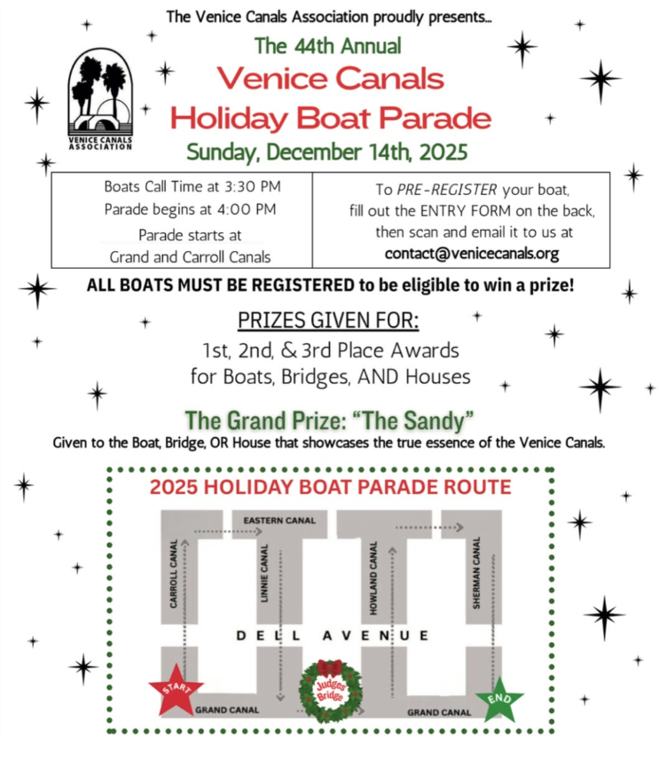 CAMPBELL WELLMAN PROPERTIES VENICE CANALS 44TH ANNUAL HOLIDAY BOAT PARADE