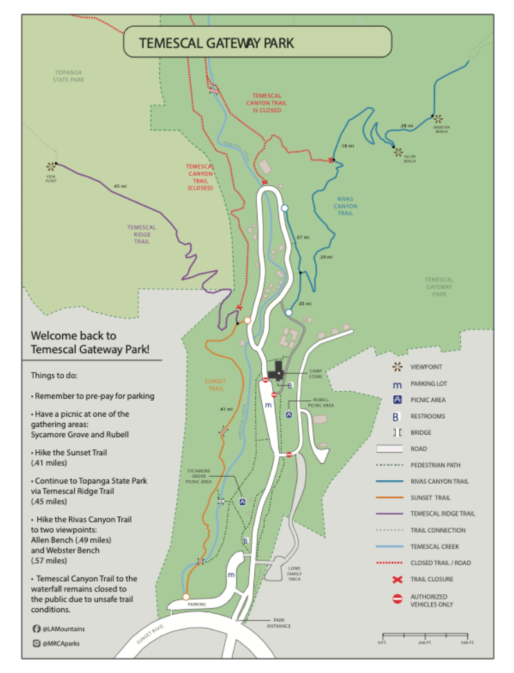 CAMPBELL WELLMAN TEMESCAL GATEWAY PARK REOPEN 2026 MAP