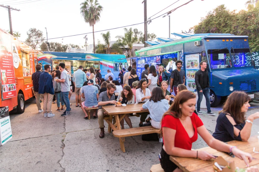 CAMPBELL WELLMAN VENICE FIRST FRIDAY FOOD TRUCKS ABBOTT KINNEY BLVD