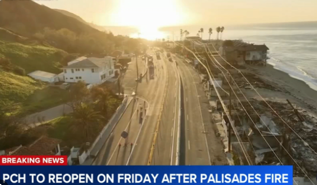Campbell Wellman PCH reopening santa monica malibu