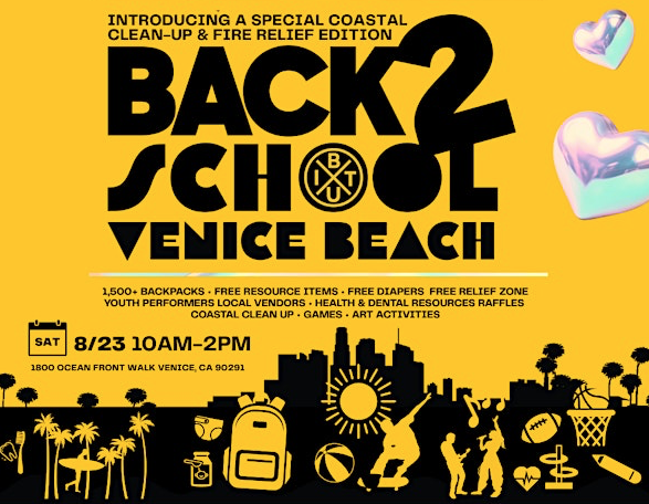 Campbell Wellman Councilwoman Traci Park Back To School Coastal Cleanup Venice Beach