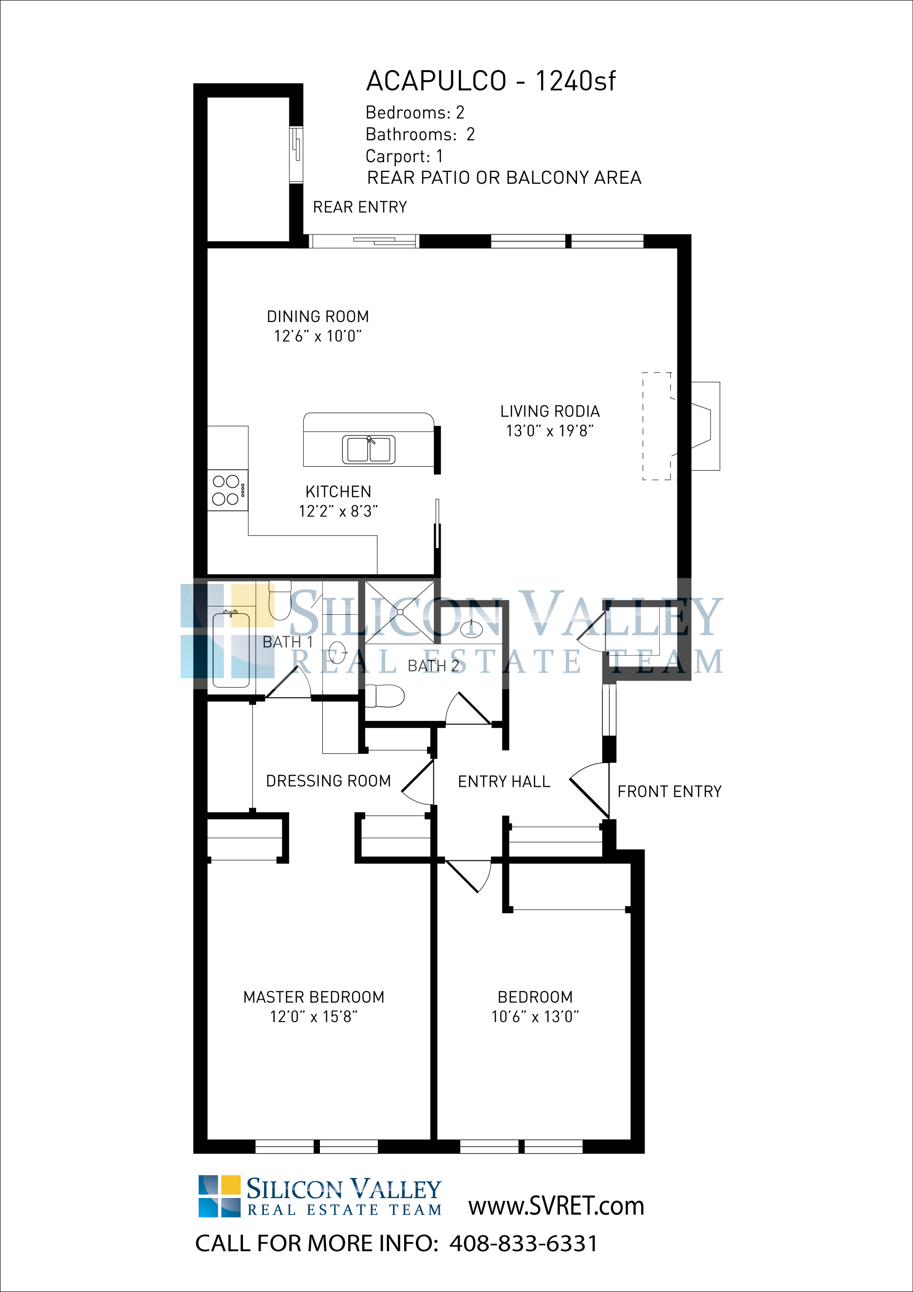 Acapulco Floor Plan Model 1,240sf Cribari Village The Villages