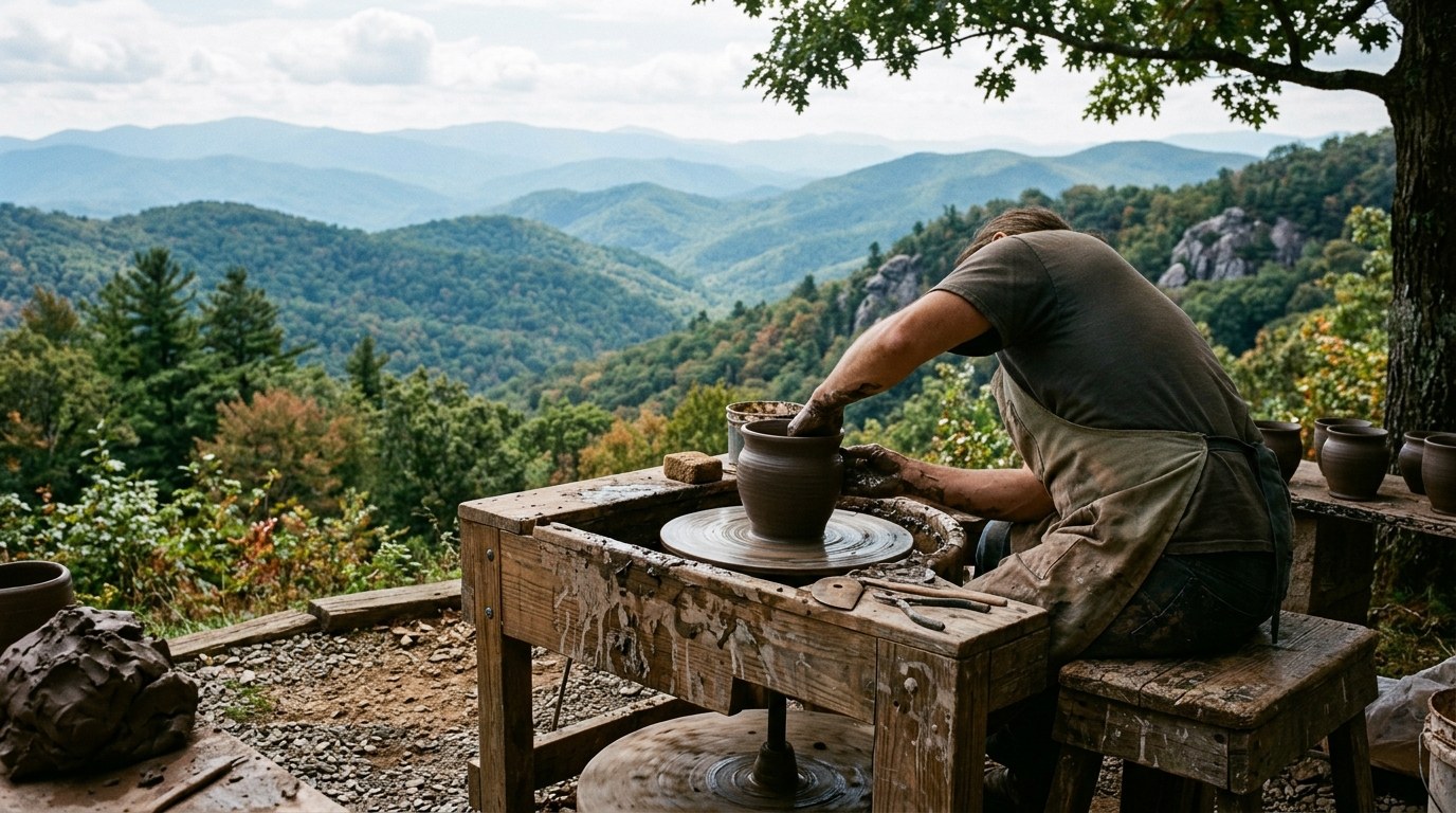 Spinning Wheels in Reverse: The WNC Pottery Festival Is Back in Sylva