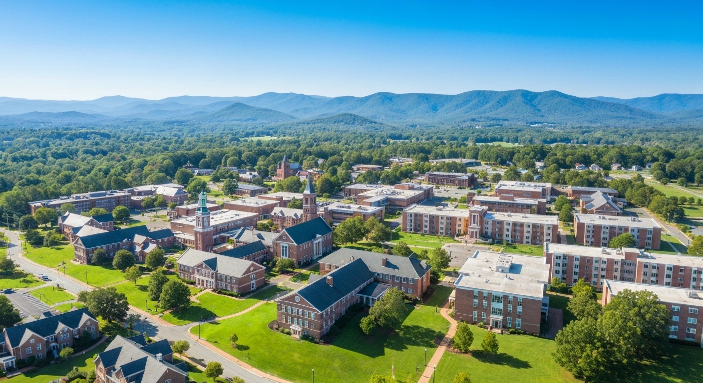 The Western Carolina University campus in Cullowhee sits near the Tuckaseegee River where Matt Canter first chose the school.