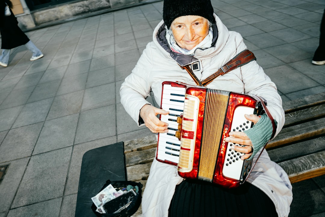 Cajun band fiddle accordion outdoor performance