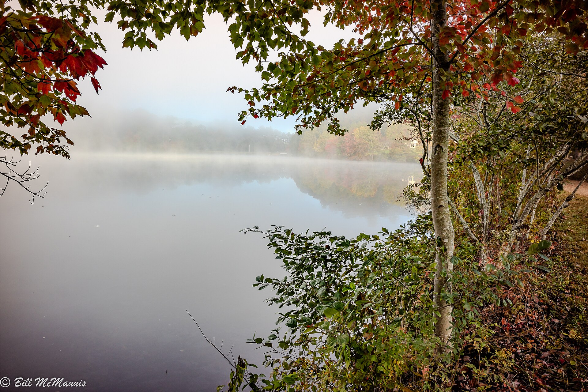 Enka Lake at Biltmore Lake in the Fall 2023