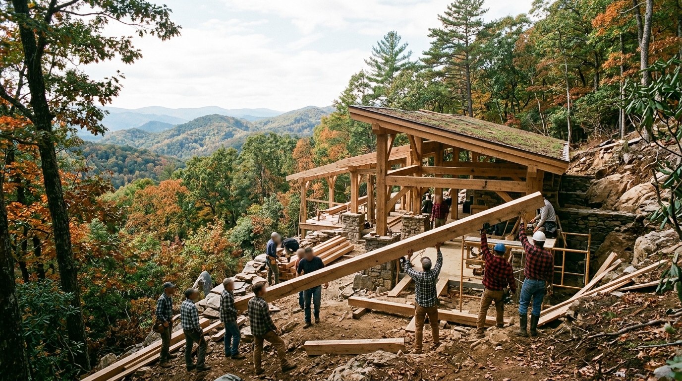 Leicester Workshop Invites WNC Builders to Build Into the Landscape