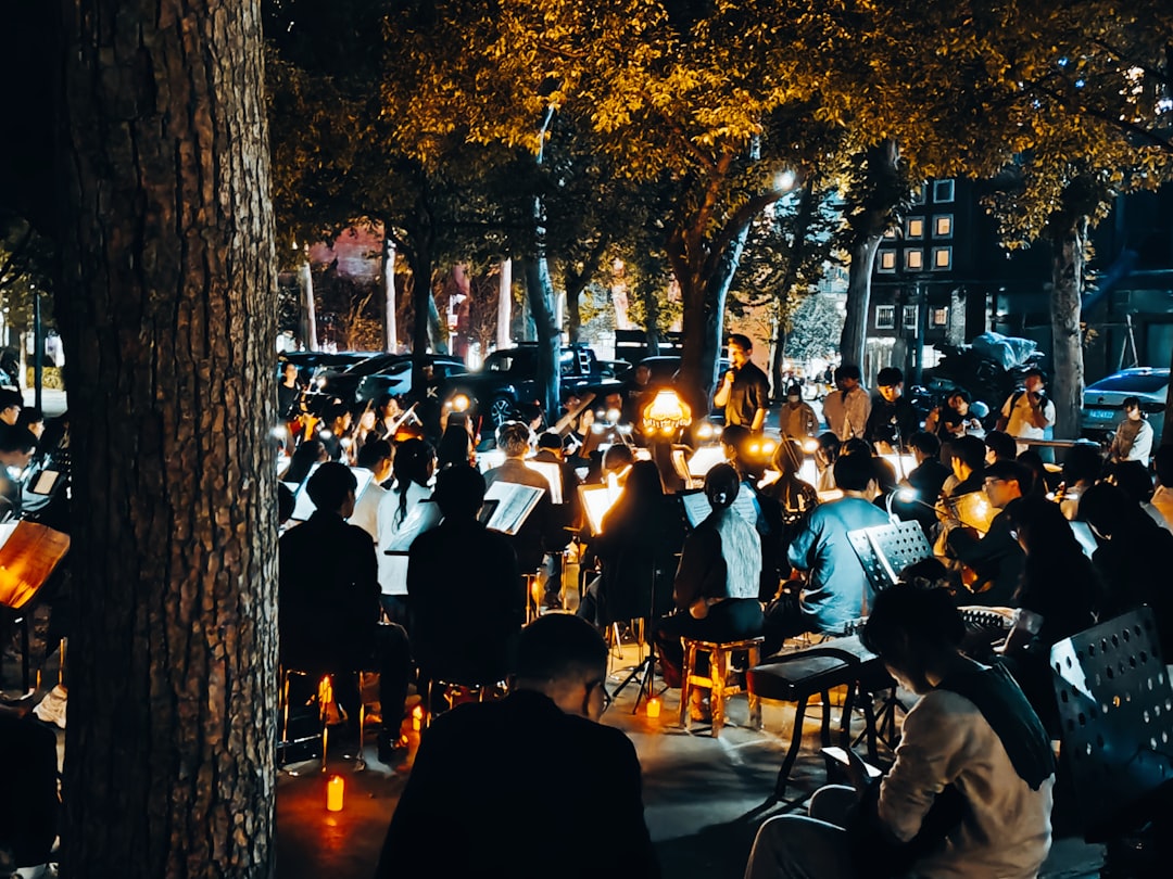outdoor classical music performance evening