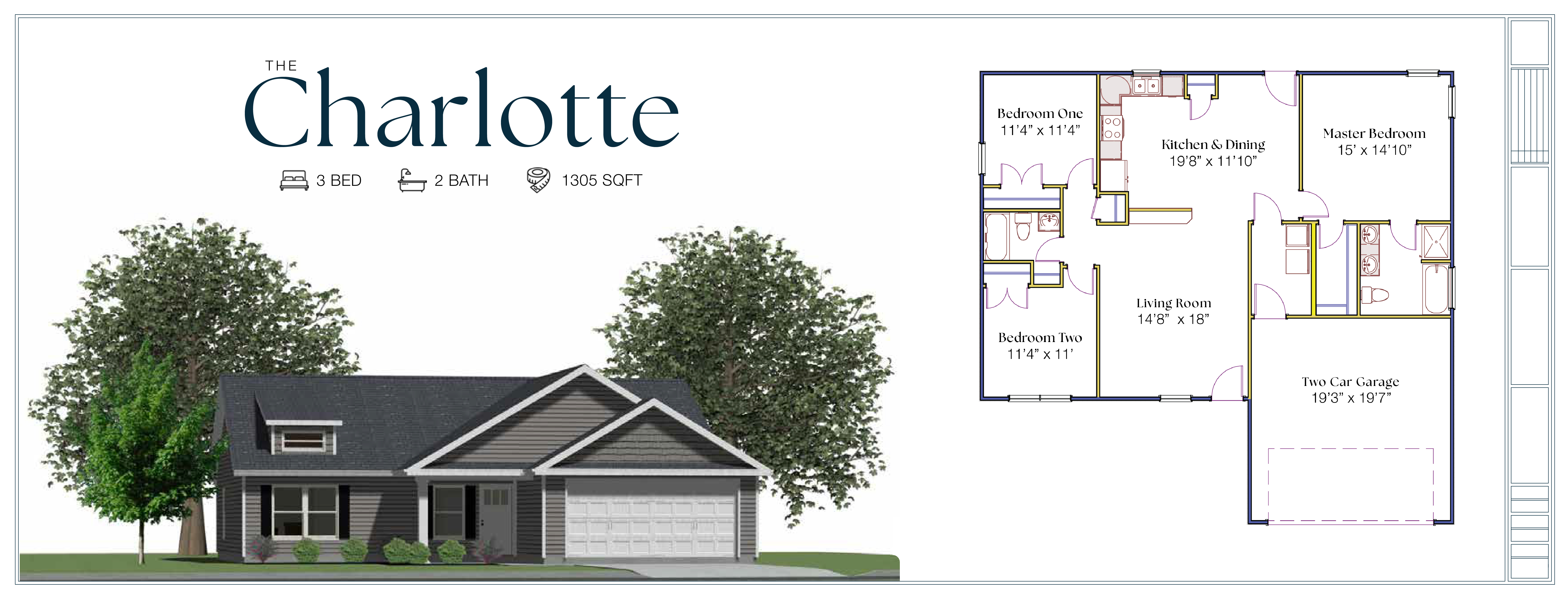 Charlotte 1305 Floor Plan