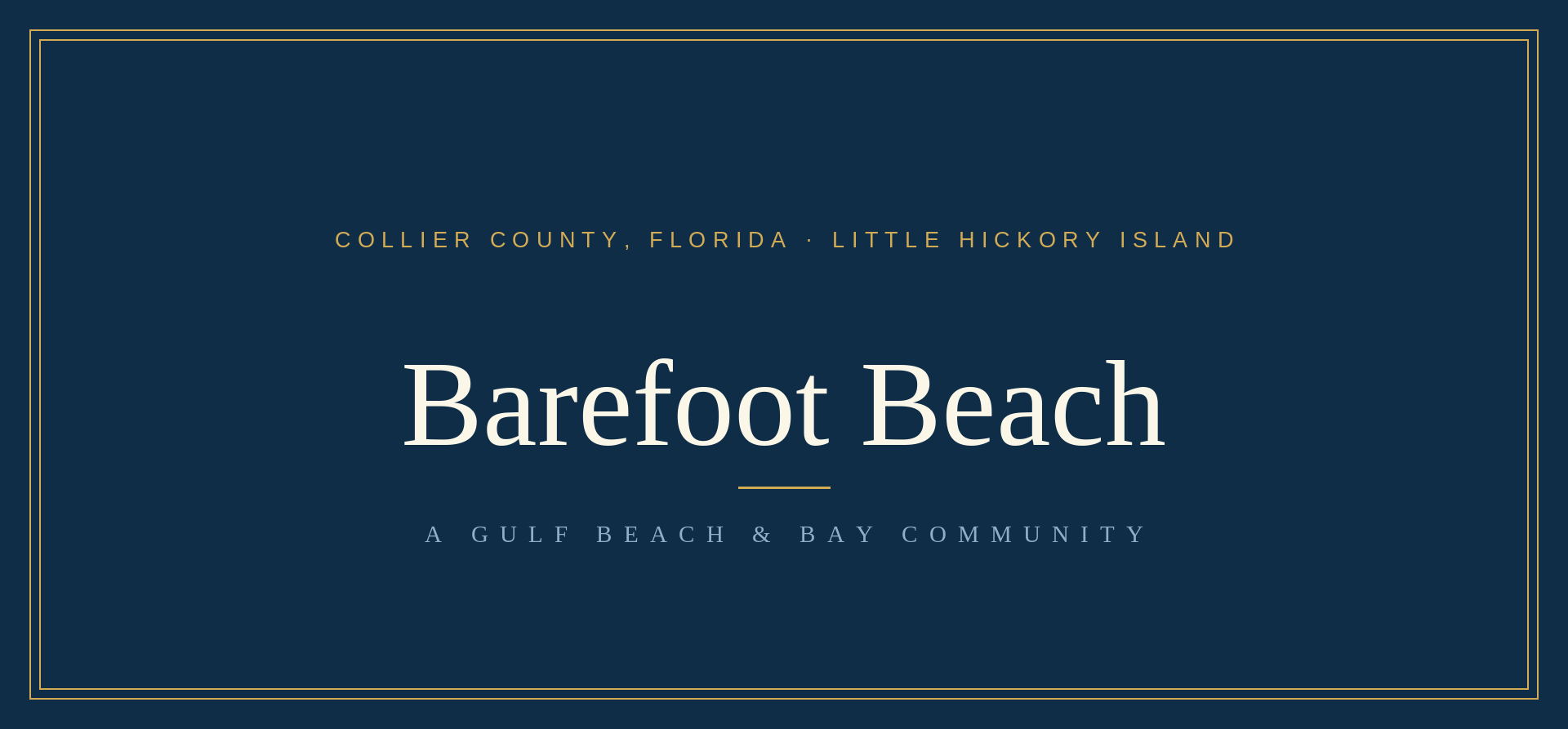 Barefoot Beach community guide, Southwest Florida